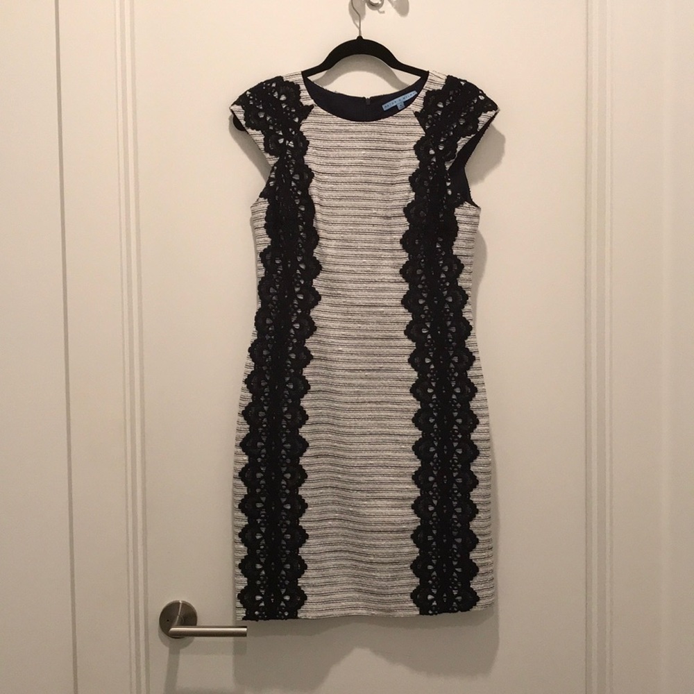💖Antonio Melani Navy and White Sheath